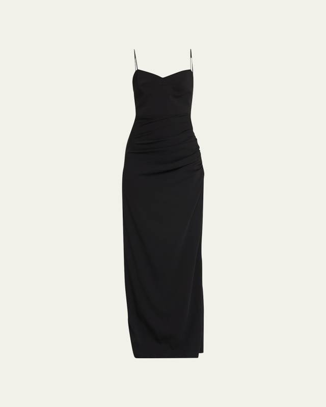Vona Gathered Sweetheart Maxi Dress